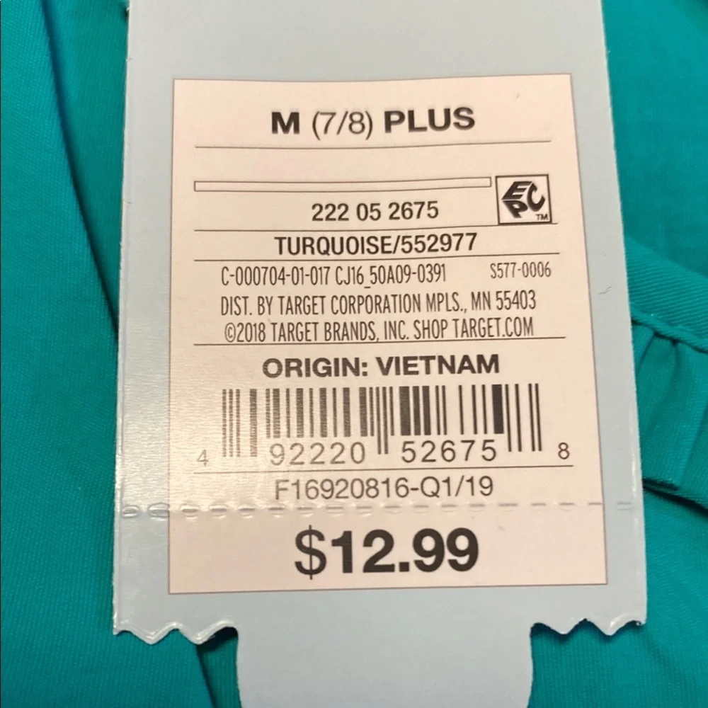 Turquoise Cat & Jack Girls' Size 7/8Plus Swim Shorts Bundle NWT UPF 50+ Summer